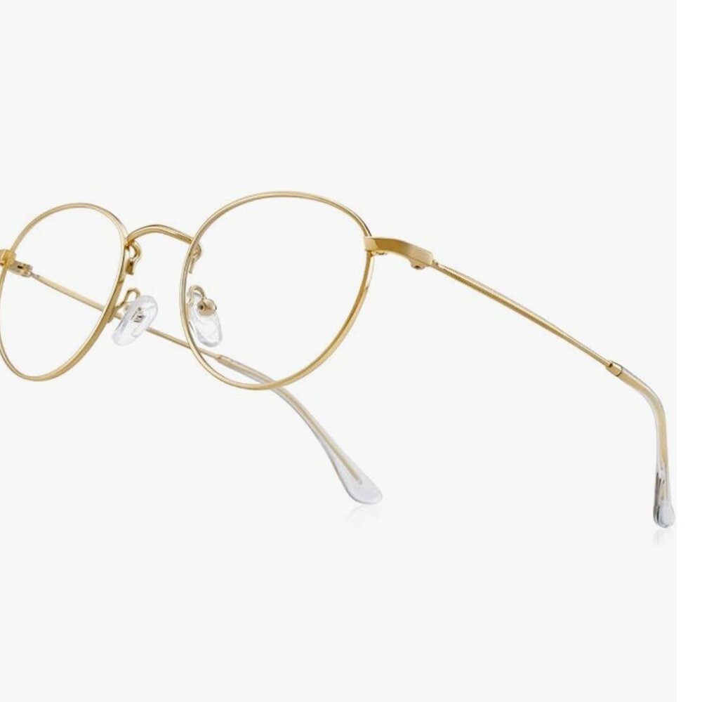 Metal Round Gold Reading Glasses 48 Millimeters